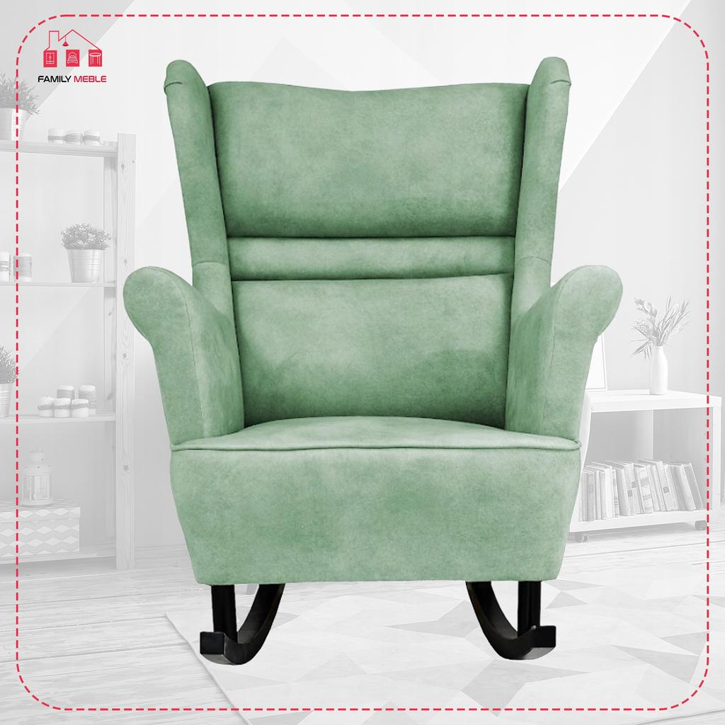 Zoja Rocking Chair Scandinavian Family Meble Pistachio Mint