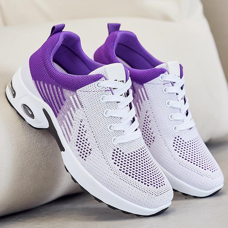 Women's Summer Mesh Fly-Knit Sneakers: Breathable, Fashionable & Versatile Casual Running Shoes