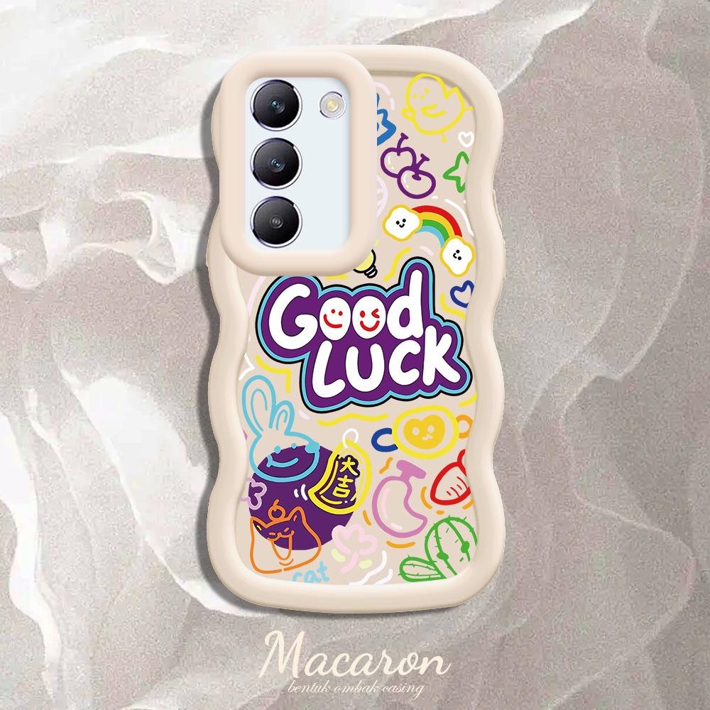 Malovaný vzor Big Wave Edge Měkký silikonový materiál Macaron Pouzdro na telefon Ochranné gumové pouzdro odolné proti nárazům pro OnePlus Vivo Motorola Moto