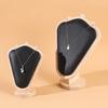 Solid Wood Goat Horn Necklace Display Stand Portrait Neck Mold Jewelry Stand Necklace Jewelry Window Storage Model Stand