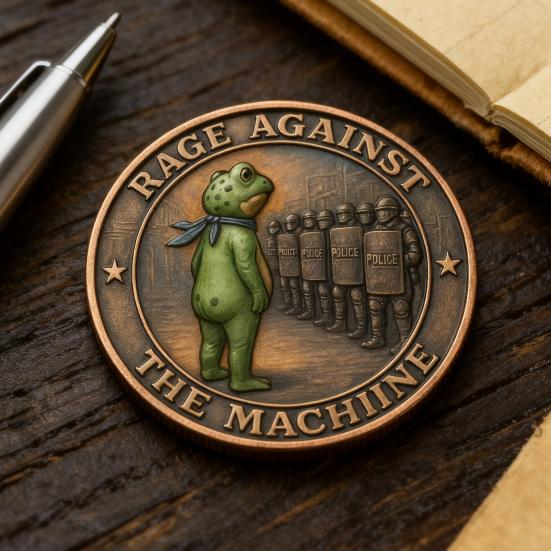 Yousheng Portland Frog Coin Vintage Frog Resist Coin Commemorative Inspirational Challenge Coin Collectible Gift for Inspiration Support Free Spirits
