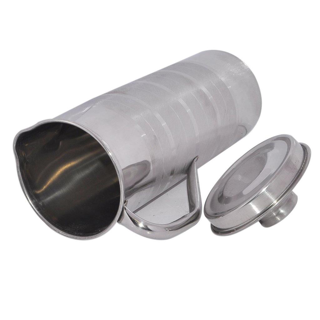 Prisha India Craft Stainless Steel Jug with Lid, Capacity 900 ML