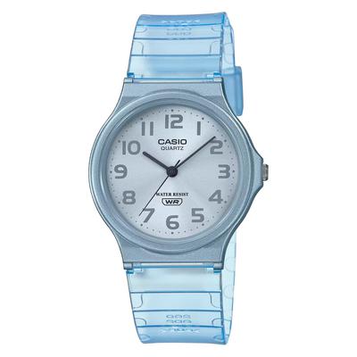 Analogowy zegarek Chipkashi Tani Casio Pasek uretanowy Unisex Przezroczysty Niebieski Model Zagraniczny [Casio] MQ-24S-2B [Element]
