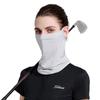 Golf Solid Color Fishing Outdoor Sunscreen Face Scarf Ice Silk Mask Neck Wrap Cover Face Cover