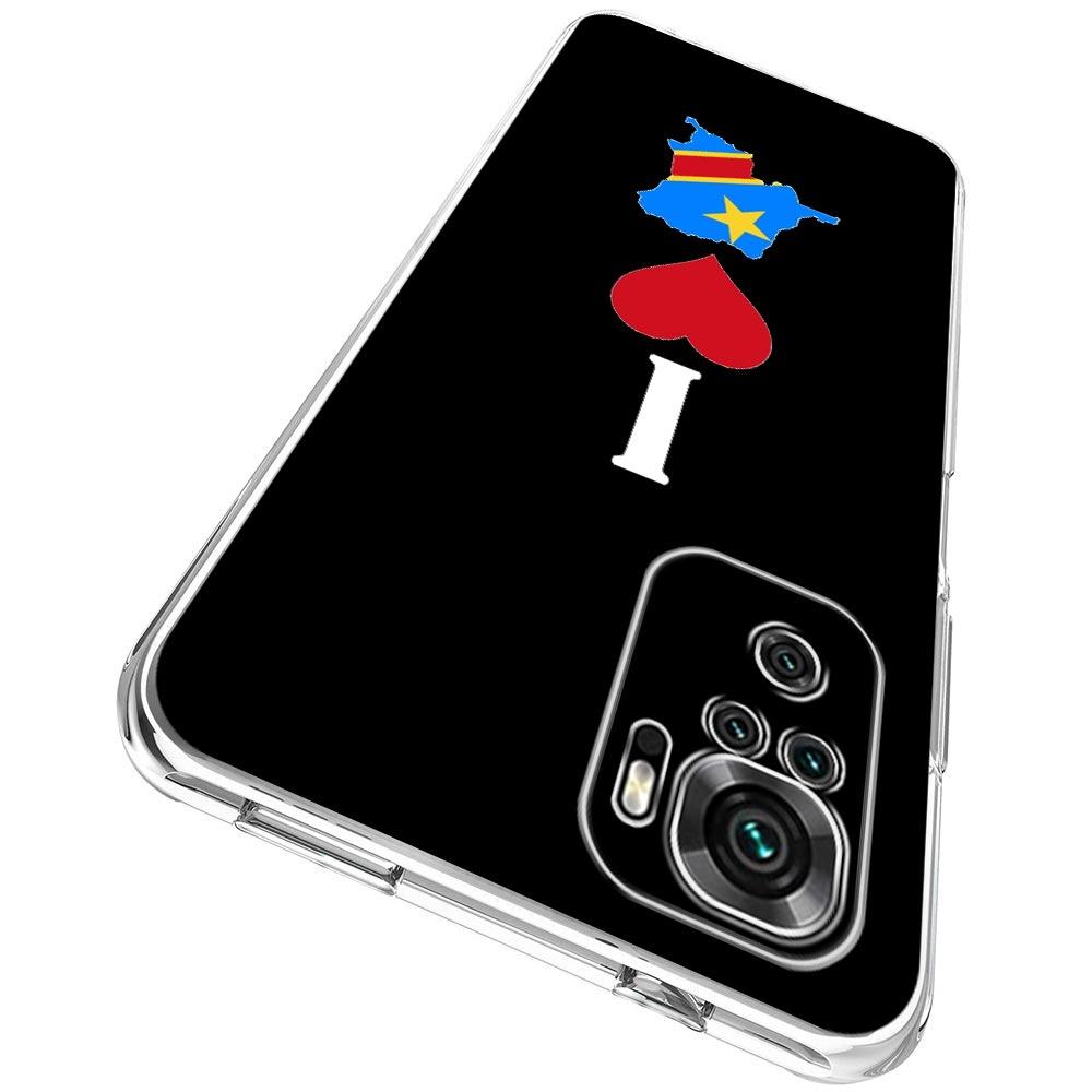 Handyhülle für Xiaomi Redmi Note 13 12 5G 9S 9 8 10 11 Pro Plus 4G 9T 13C 12C10C 9C 9A 7 Klare Hülle Kongo-Flagge