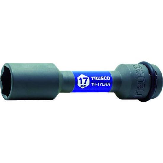 

TRUSCO Impact Wheel Nut Long T417LHN Socket, 17mm, 12.7mm Drive,