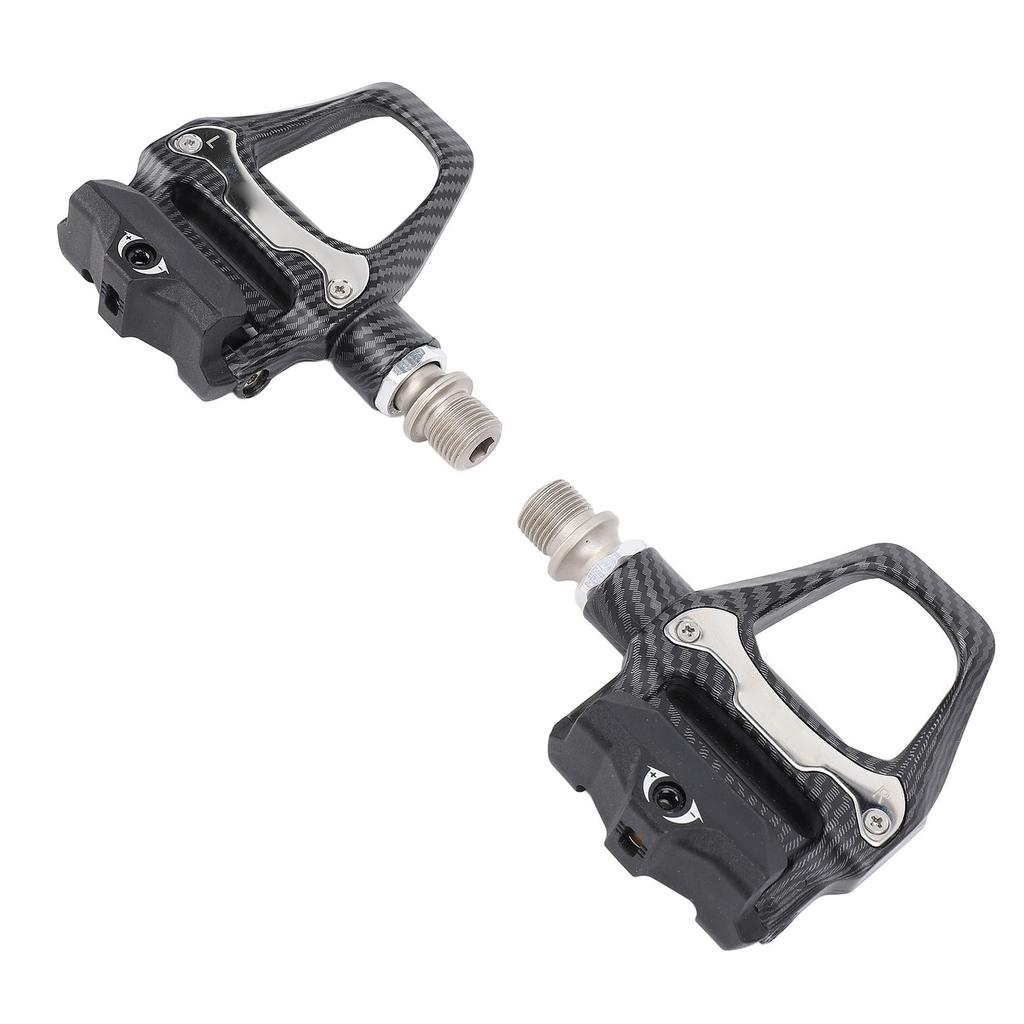 Road Bike Pedals Clipless Self Locking Lightweight Aluminum Alloy with Cleats Locking Disc for SPD‑SL System