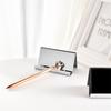 Steel Name Card Display Stand Business Card Storage Name Tag Display Rack Business Card Holder