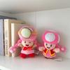 Super Mario Miner Backpack with Mushroom Dolls: Brother & Sister Plush Set
