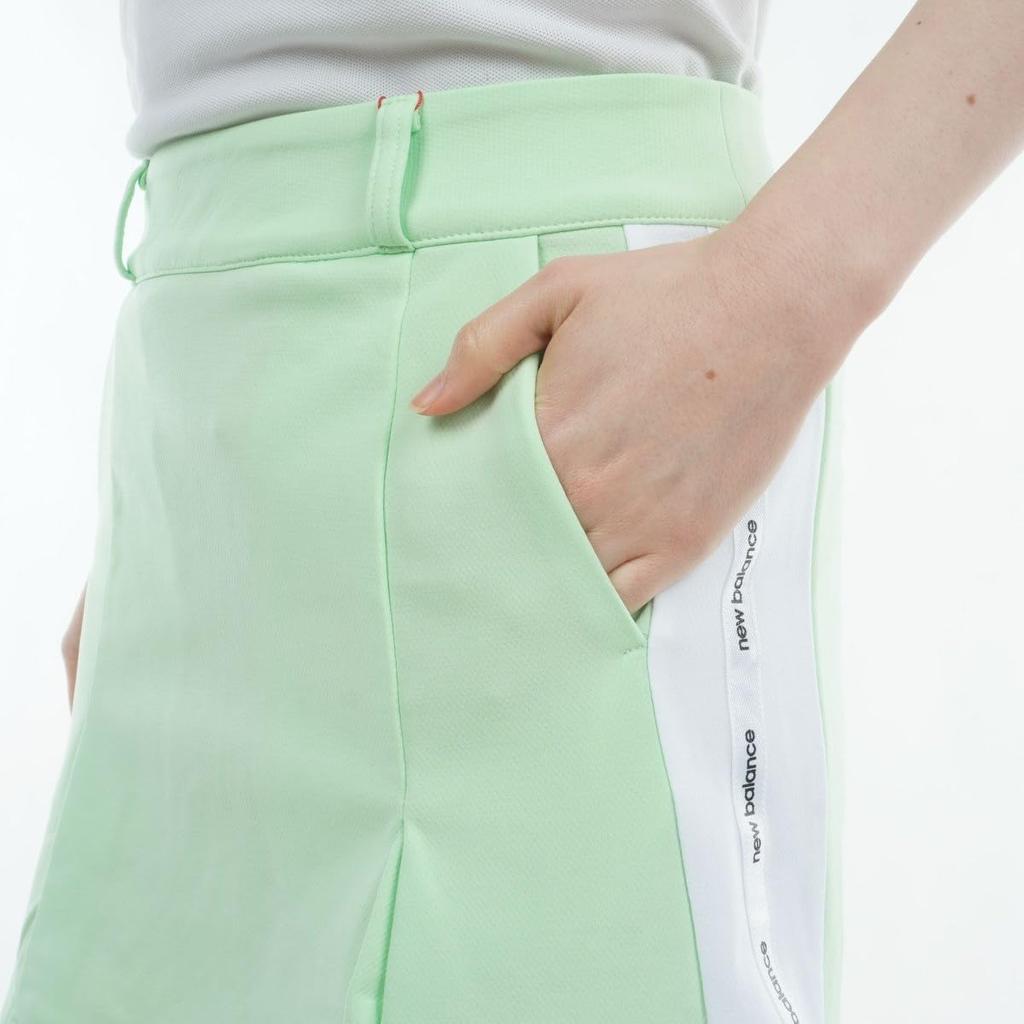 Golf Lightweight Sweat Skirt Inner Green 2 [New Balance] Women's (Shape Retention, Stretch, Included) / 012-4134506 130_Light [L]