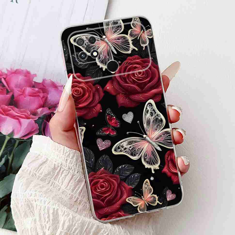 For Xiaomi POCO C40 4G 6.71" Case Summer Fresh Style Lemon Soft Silicone Cover For Poco C40 C40 220333QPG Protective Shell Coque