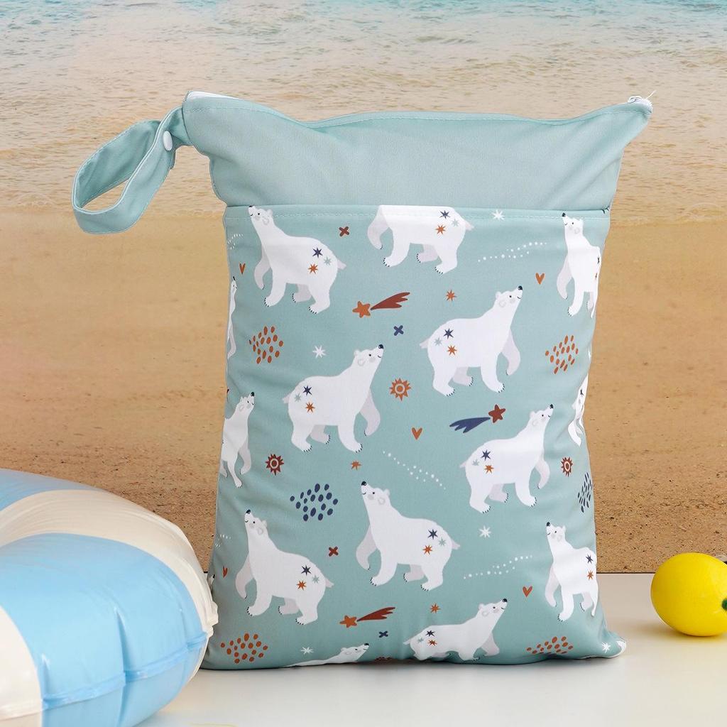 Children's Waterproof Swim & Beach Bag with Dry-Wet Separation and Toiletry Storage
