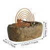 Resin Mosquito Coil Tray Imitation Stone Ash Catcher Home Decor Coil Holder  Meditation Space
