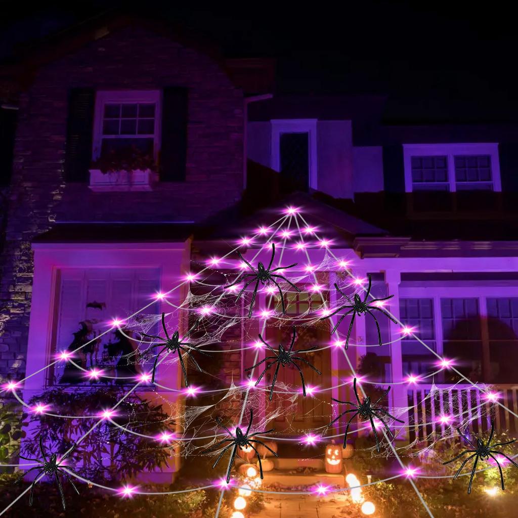 Halloween Web Light Decoration 250 LED Web Halloween Decoration Outdoor Halloween Web