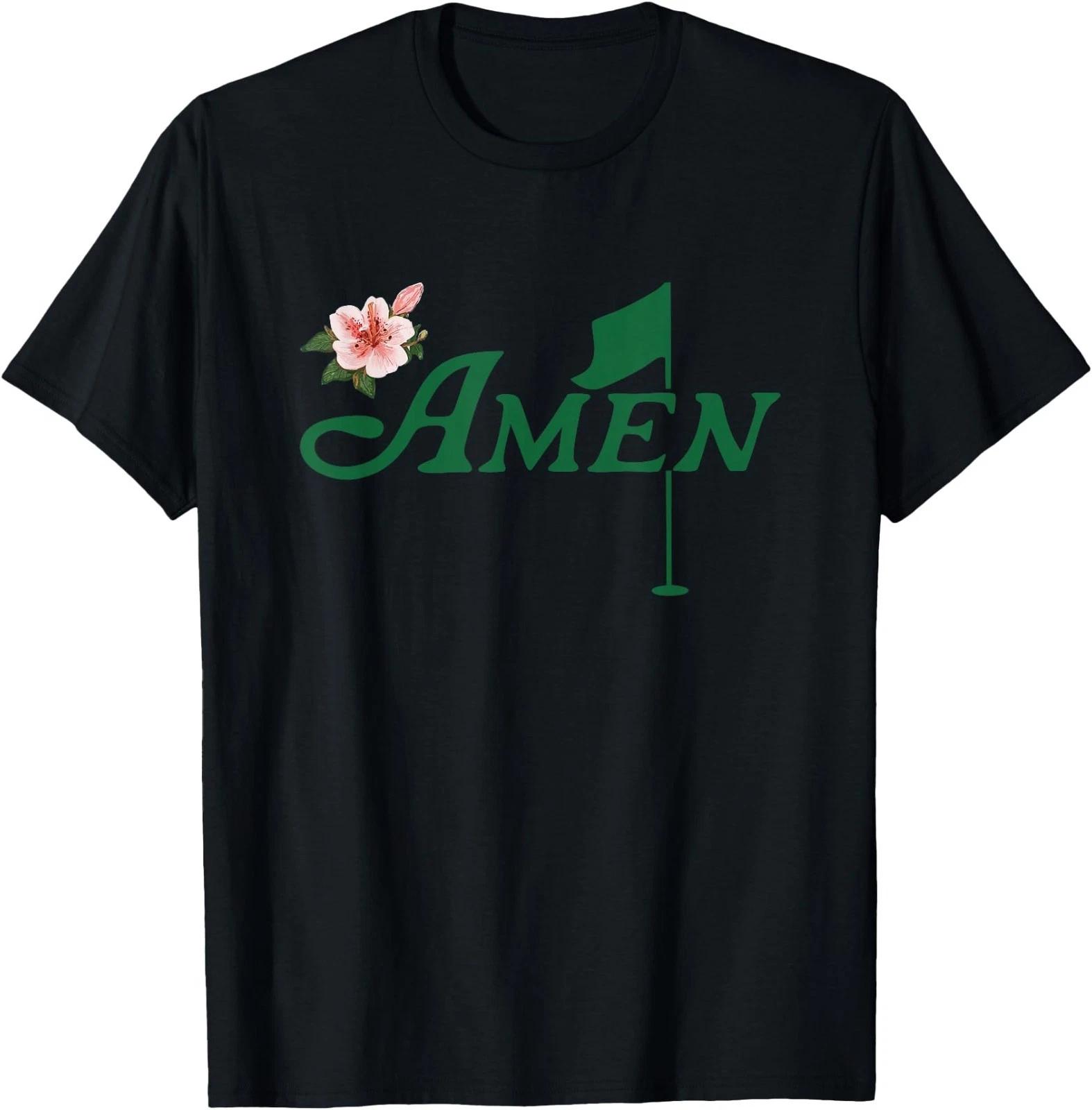 Amen Golf Love Golf Flower Floral Azalea Augusta Georgia T-Shirt S