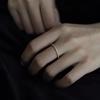 925 Sterling Silver Plated 18K Gold Inlaid Zircon Ring for Women Exquisite Simple Light Luxury High Quality Jewelry