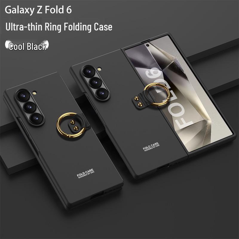 

GKK Ultra-Thin Personalized Protective Case with Ring for Samsung Z Fold6 SM-Fold6 [Front Frame without Film]