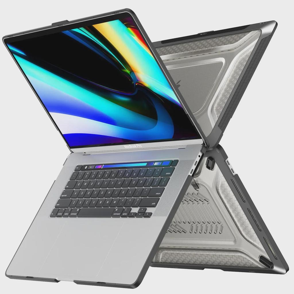 Suporte de Resfriamento Protetor para MacBook Air 13/Pro 16, Capa Fosca Anti-Queda para Laptops de 14 polegadas