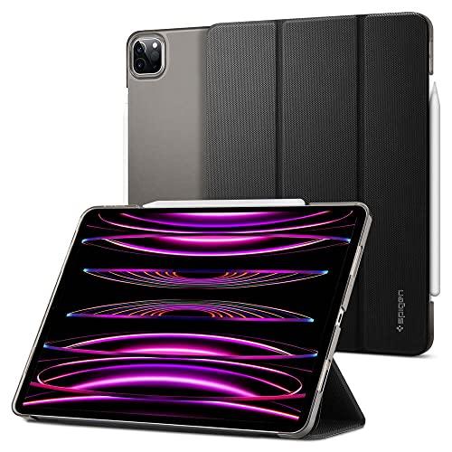 

Spigen iPad Pro 12.9 Case for 6th/5th Generation (2022/2021) - Tri-Fold Stand Cover with Apple Pencil Storage and Charging, Slim and Lightweight, Auto