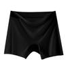 Large Size Ice Silk Seamless Safety Pants with High Waist and Anti Glare Bottom Non Rolled Edge Flat Corner Women's Panties