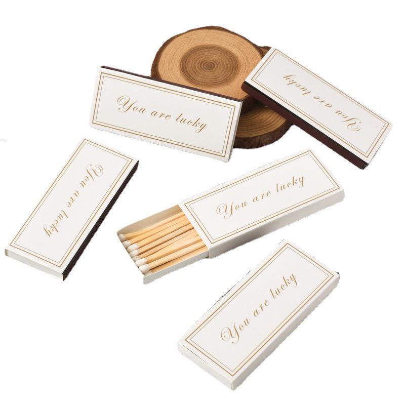 Match Scented Candle Gift Set: Long Stem Wooden Matches (75mm) Souvenir