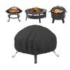 210D Oxford Fire Pit Cover Silver Coated Waterproof Dustproof Outdoor Heater Protector