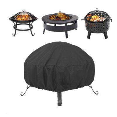 210D Oxford Fire Pit Cover Silver Coated Waterproof Dustproof Outdoor Heater Protector