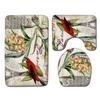 Creative Retro Bathroom Toilet Three-Piece Floor Mat Combination Set Household Door Mat Kitchen Absorbent Non-Slip Carpet