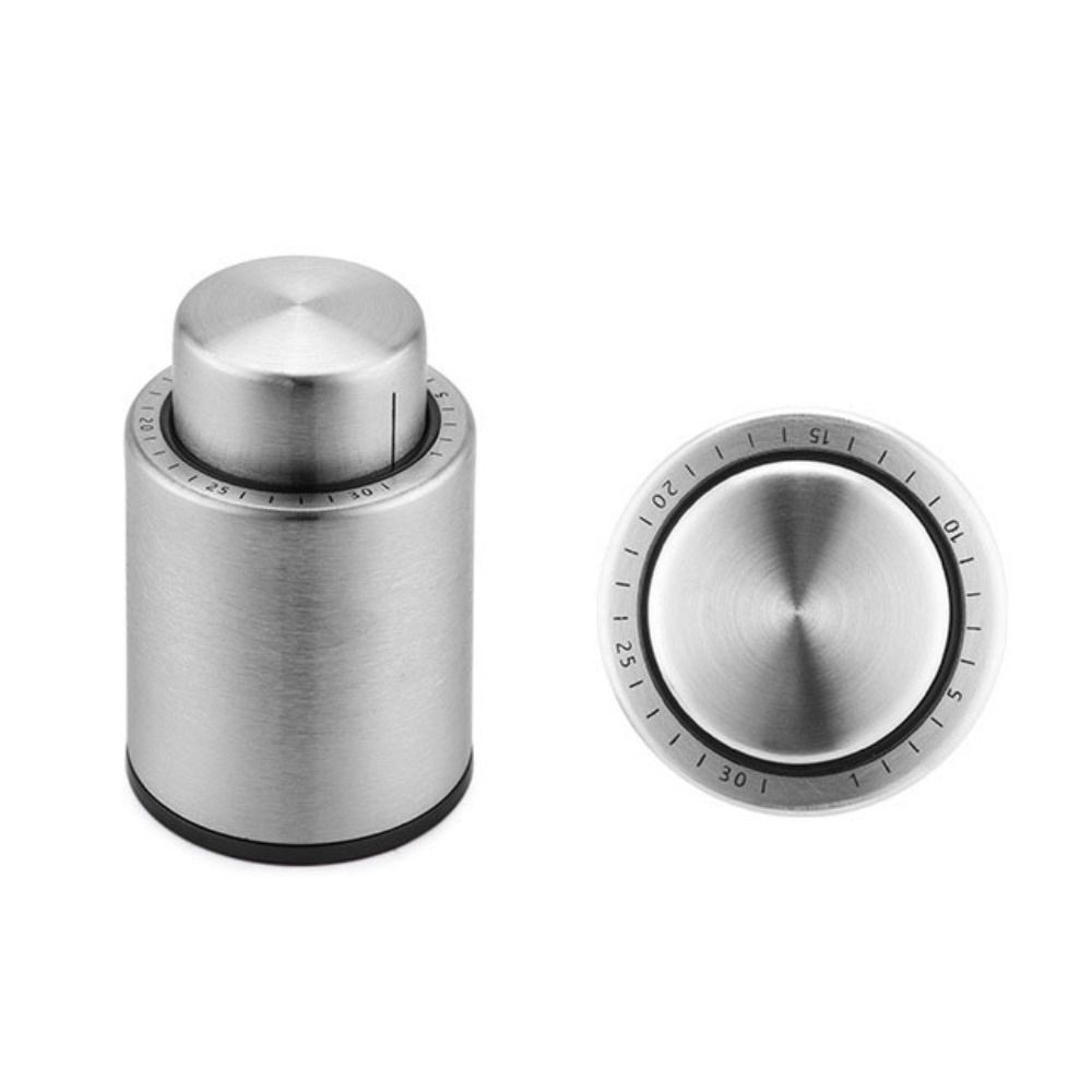 Stainless Steel Wine Bottle Stoppers Press Type Wine Corks High-end Wine Preserver Home