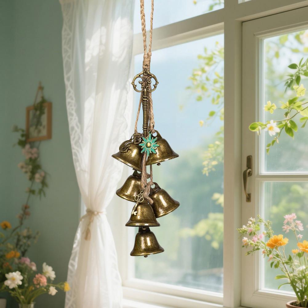 Handmade Wicca Decorations Witch Bells for Home Protection Witch Bell Protection Door Knob Wind Chime Wicca Decor Housewarming
