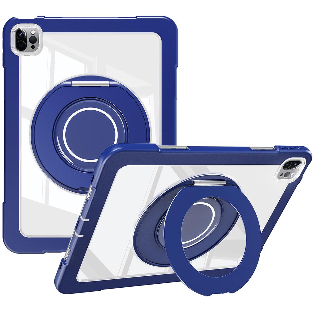 For iPad Pro 11 (2022)/(2021)/(2020)/Air (2022)/(2020) Case Swivel Kickstand PC+Silicone Anti-Drop Tablet Cover