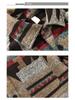 Men's Vintage Floral Thick Flannel Long Sleeve Shirt Jacket