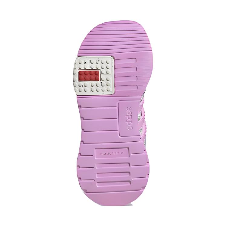 New Adidas LEGO X Racer TR Little Kid 'Off White Bliss Lilac'