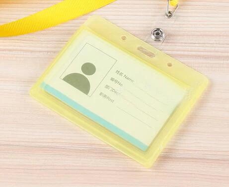 1pcs Waterproof Transparent Card Holder Plastic Card Id Badge Holders Case To Protect Credit Cards Card Protector Cardholder