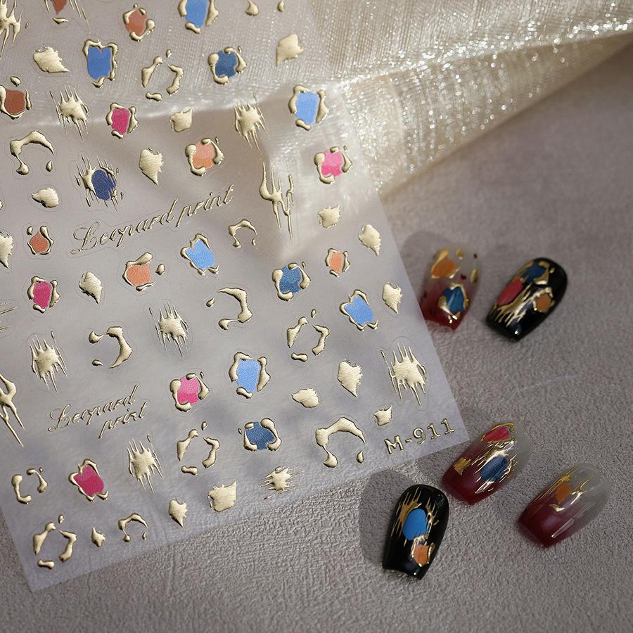 TENSOR French M-911 Hot Stamping Retro Phone Case & Nail Art Stickers