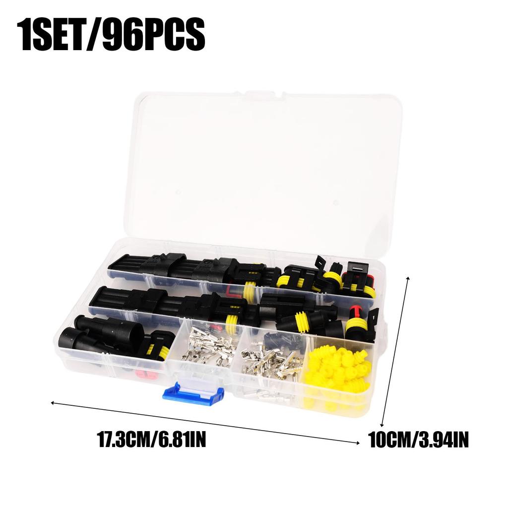 1-4-polige Kfz-Sicherungshalter Kfz-Kabelbaum Schnellverbinder Wasserdichtes Steckverbinder-Kit für Autos Sicherungskästen und ATC-Klingensteckertyp