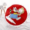 Disney White Rabbit, Pocket Watch Automatic Open/Close Fashion umbrella - Cute Umbrella with Cute Design, Portable 3-Fold Compact Umbrella f