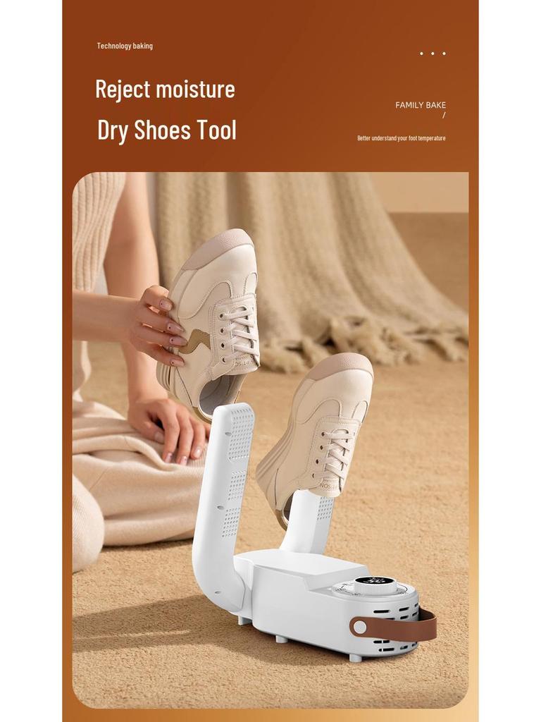 Smart Portable Shoe Dryer with Timer and Odor Removal