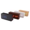 Wood Clock Electronic Clock Creative Wooden Digital Clock Voice Controlled Thermometer Electronic Alarm Clock