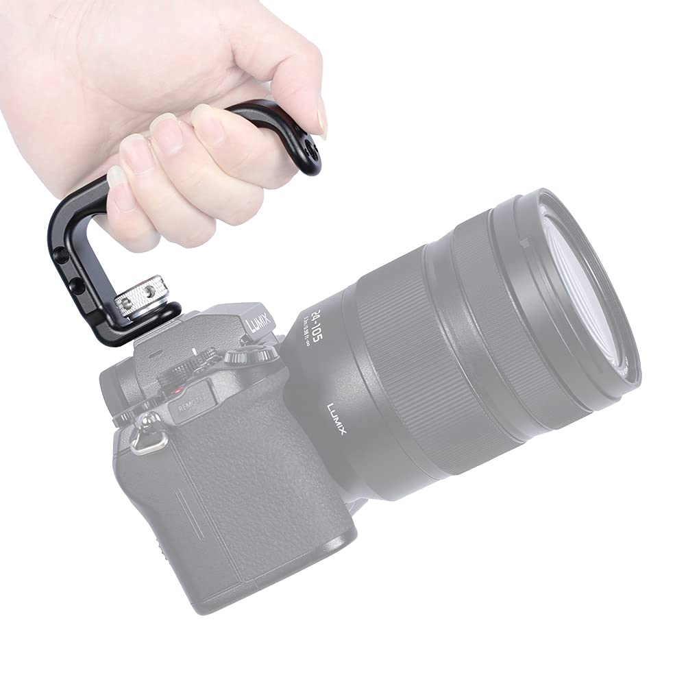 NICEYRIG Cold Shoe Top Handle, Camera Handle Grip, Universal Photography Handle Grip, Cold Shoe-451