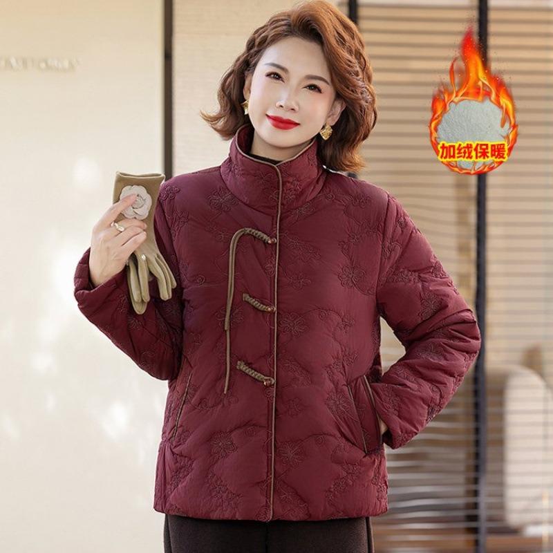 Winter jacket down cotton-padded jacket down medium and old cotton-padded jacket new women's clothing winter thickened cotton-padded jacket women