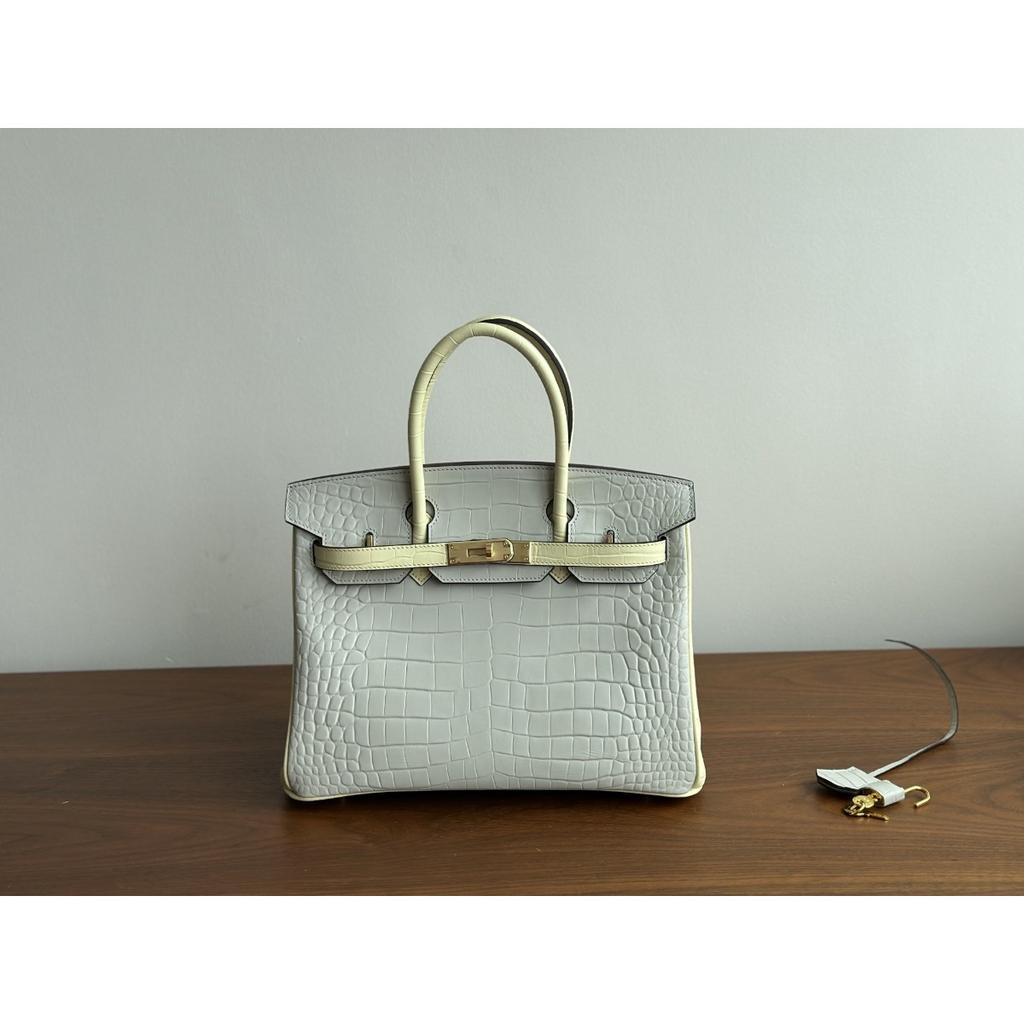Kazilan color-blocking inseam version of crocodile pattern high-end hand-held platinum bag women's cross-border fashion versatile women's bag