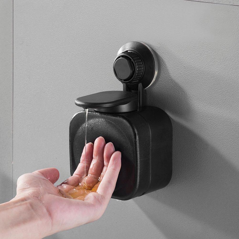 Easy To Install Soap Box Soap Dispenser Black/White Press Type Wall Mounted Waterproof 11*8.5*9cm Space Saving