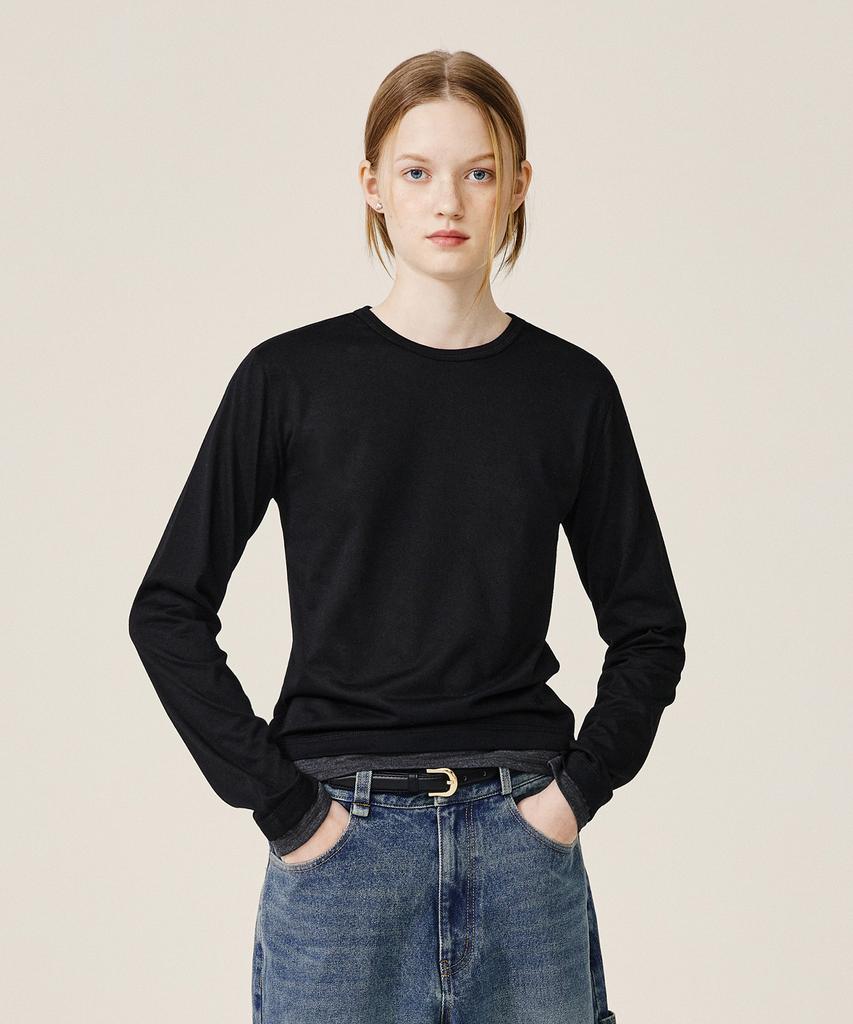 Kimwear (Women) Layered Long Sleeve_Black