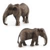 Wild Animal Model Simulation Elephant Family Of Three, Zoo Cognition Environmental Protection Solid Figure Ornament Toy
