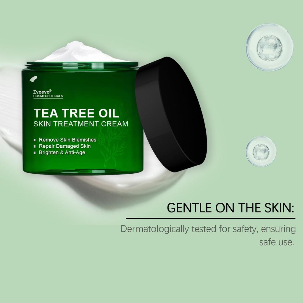 Tea Tree Oil Repair Cream Hydrating Anti-Dryness Soothing Redness Barrier Protection Brightening Refreshing Moisturizing Cream