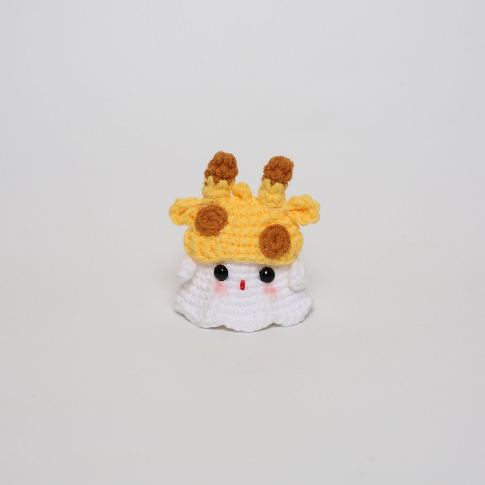 Kawaii Gestrickte Geisterpuppe Handgemacht Schreibtischdeko Lustige Niedliche Puppe Ornament Weihnachtsgeschenke