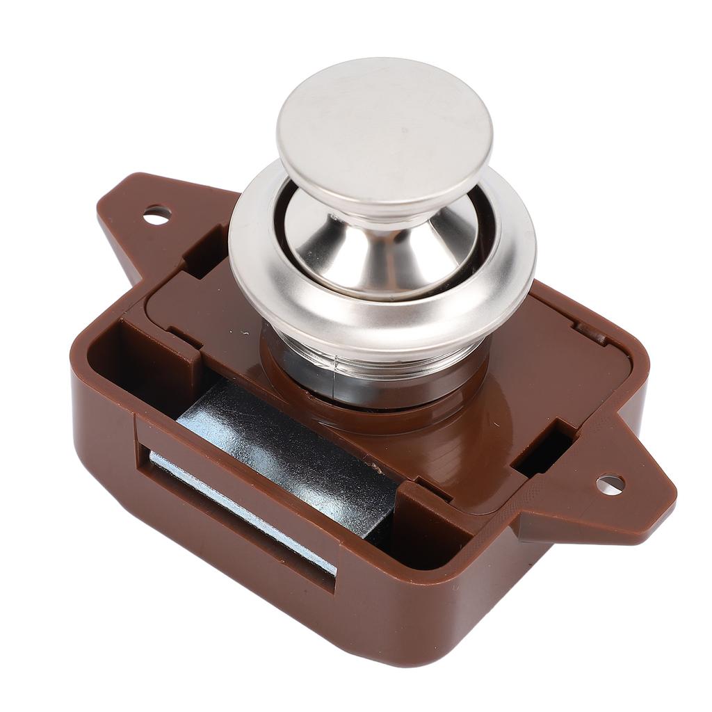 Cabinet Push Button Latch Stylish Look Keyless Cupboard Door Push Button Lock Latch for RV Yacht Motorhome Campervan