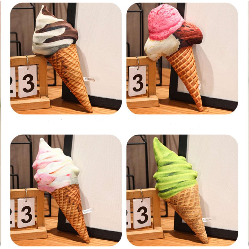 Cream Cone Ice Plush Toy Creative Cartoon Doll Interior Decoration Cotton Pp