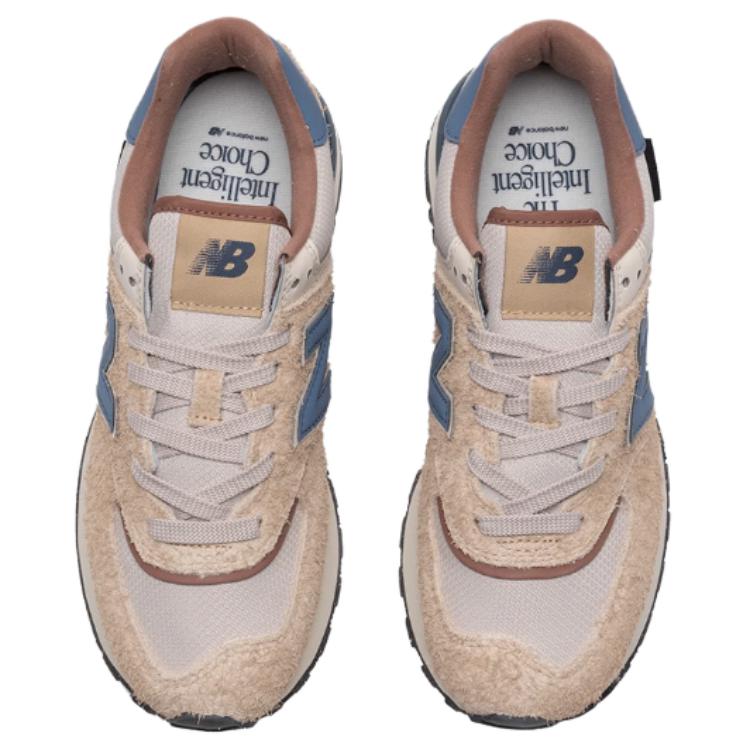 New Balance Nb 574 Trendy Sports Low Top Casual City Commuting Running Shoes Unisex Sneaker Beige Blue U574LGMO-D
